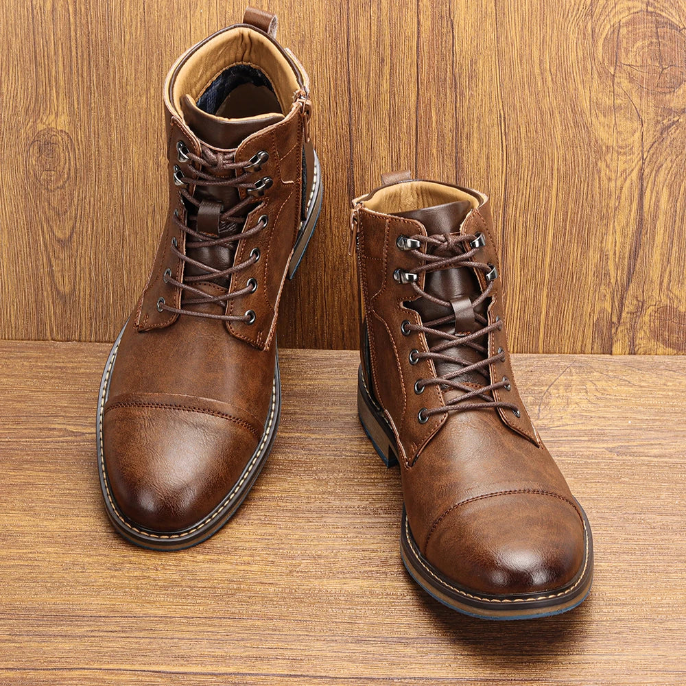 Harold | Premium leather Oxford boots