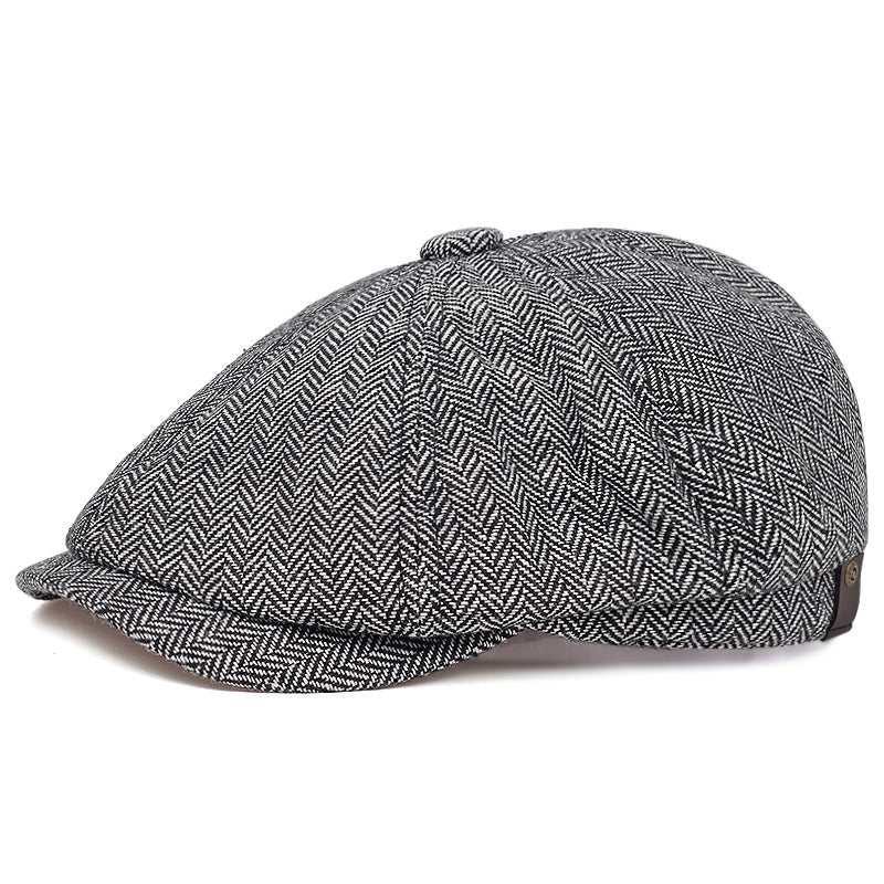 Harold | Herringbone wool cap