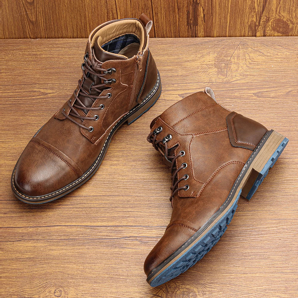 Harold | Premium leather Oxford boots