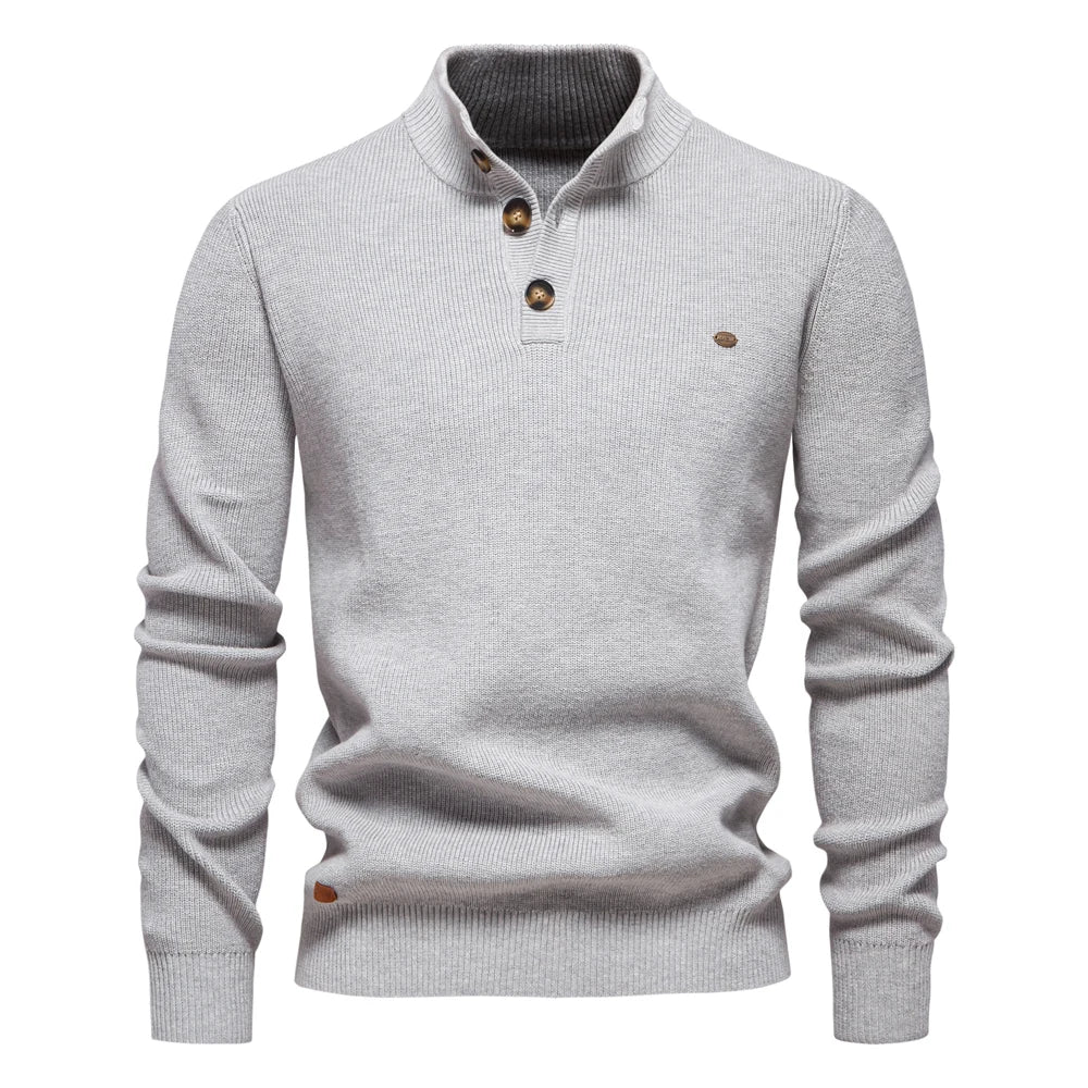 Kyle | Stylish men’s sweater with button design