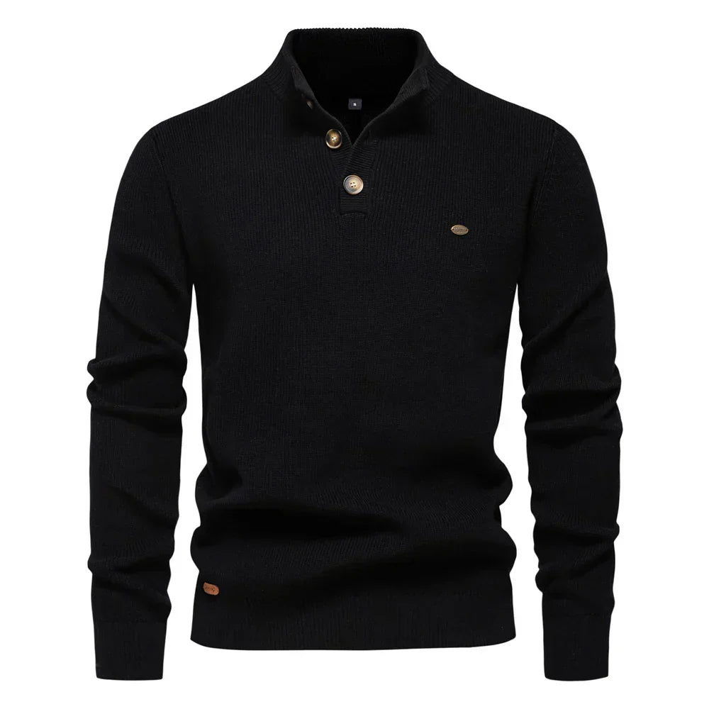 Kyle | Stylish men’s sweater with button design