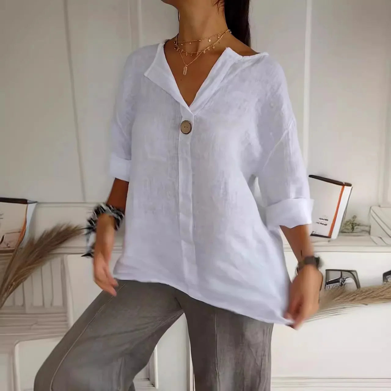 Eloise | Elegant blouse in linen