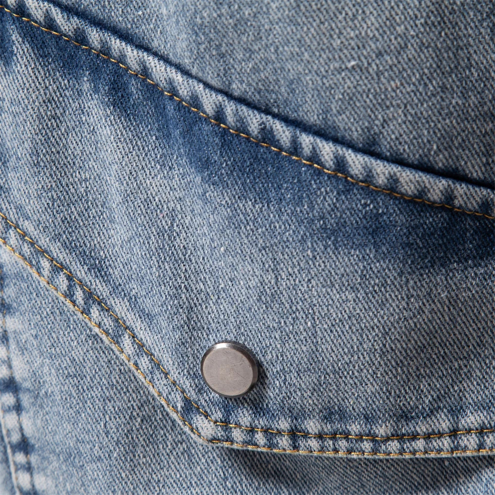 Denim jas (met bontkraag)