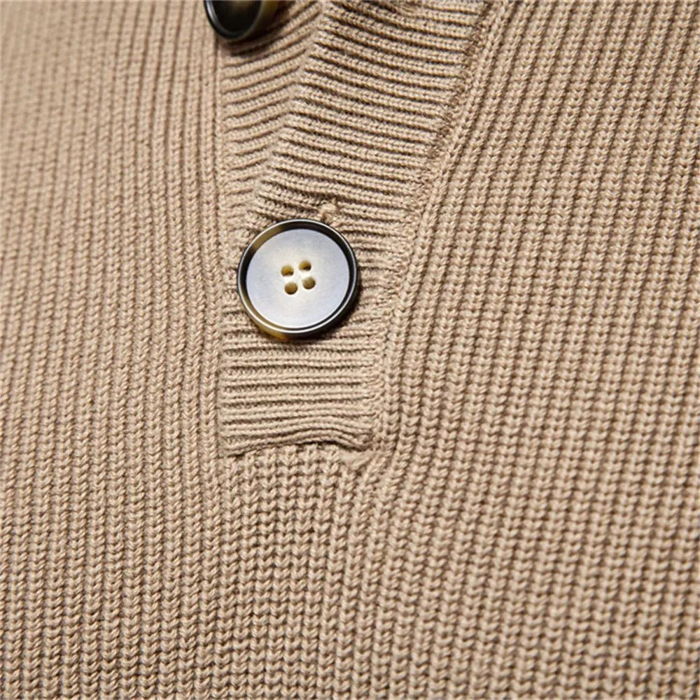 Kyle | Stylish men’s sweater with button design