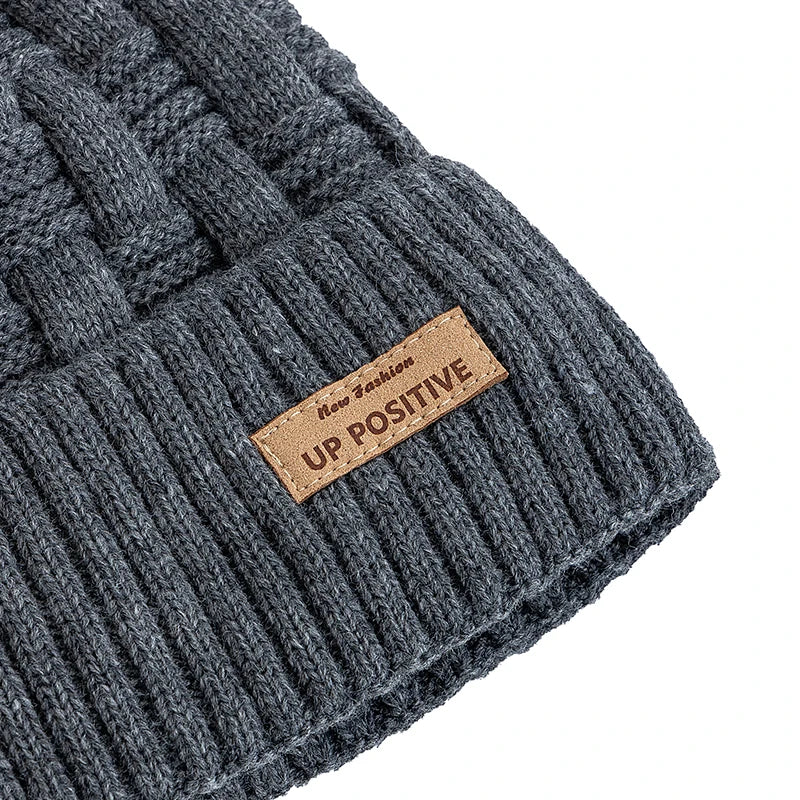 Edward | Woven knit beanie (Gray)
