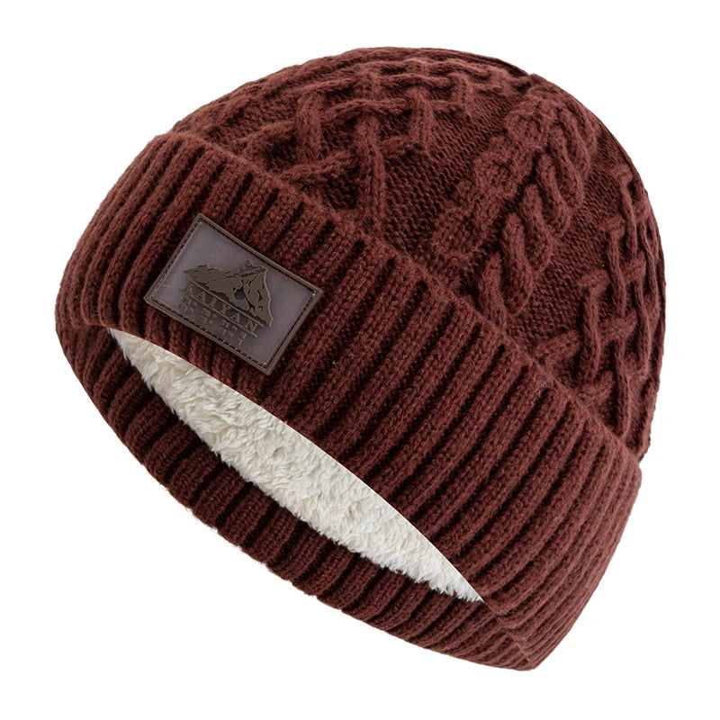 Samuel | Alpine knit beanie (Red)