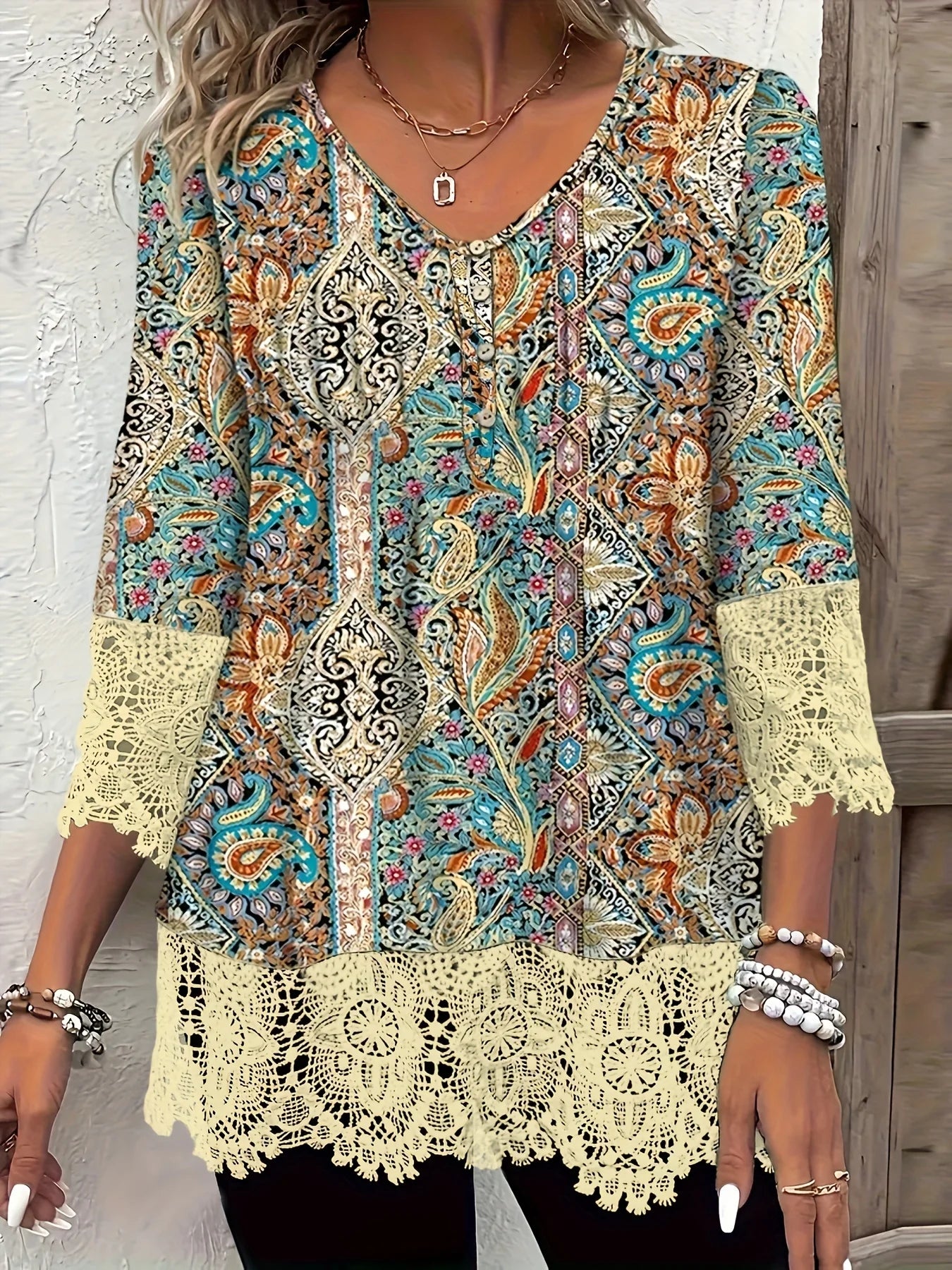 Emma | Luxury dress with beautiful pattern