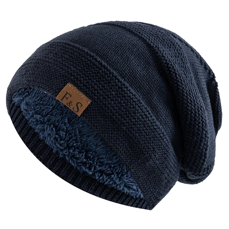 Ted | Nordic fleece beanie (Navy Blue)