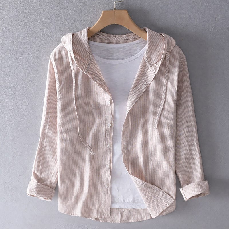 Spencer | Striped Hooded Shirt