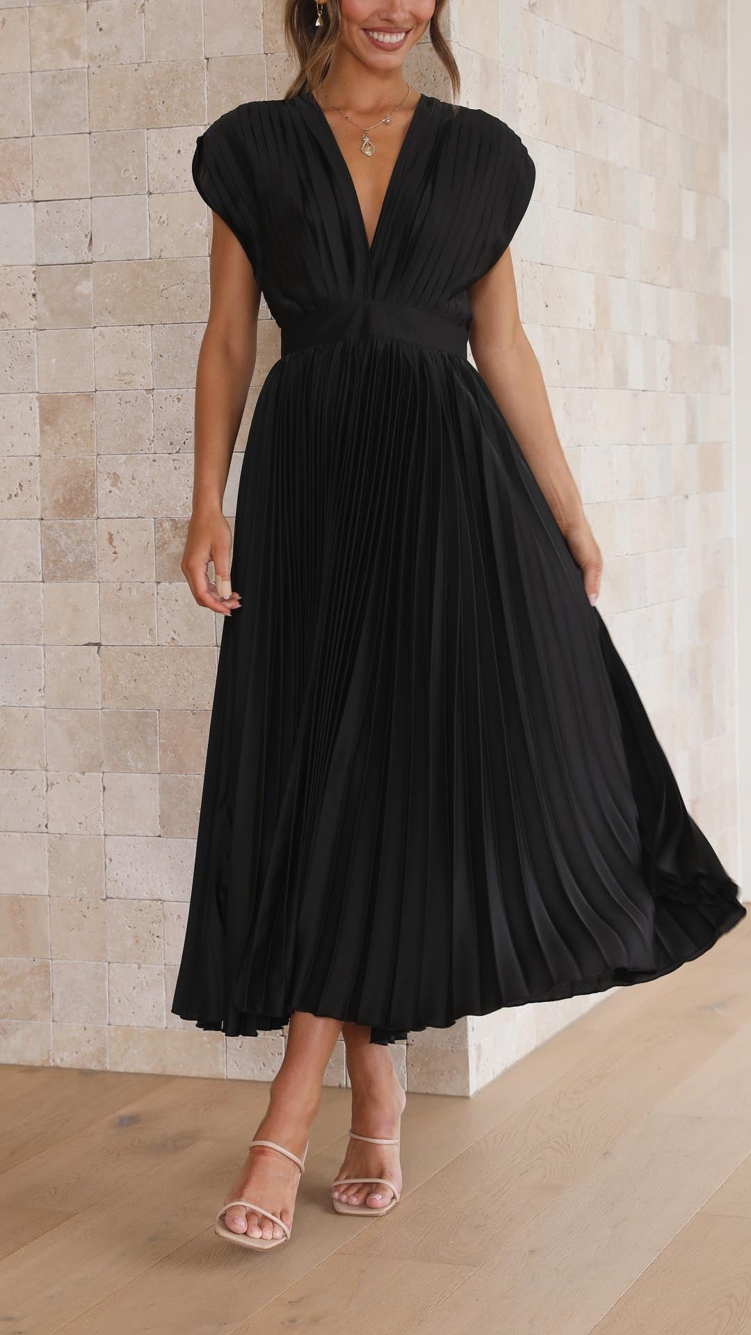 Nilsa | Elegant plisseret kjole