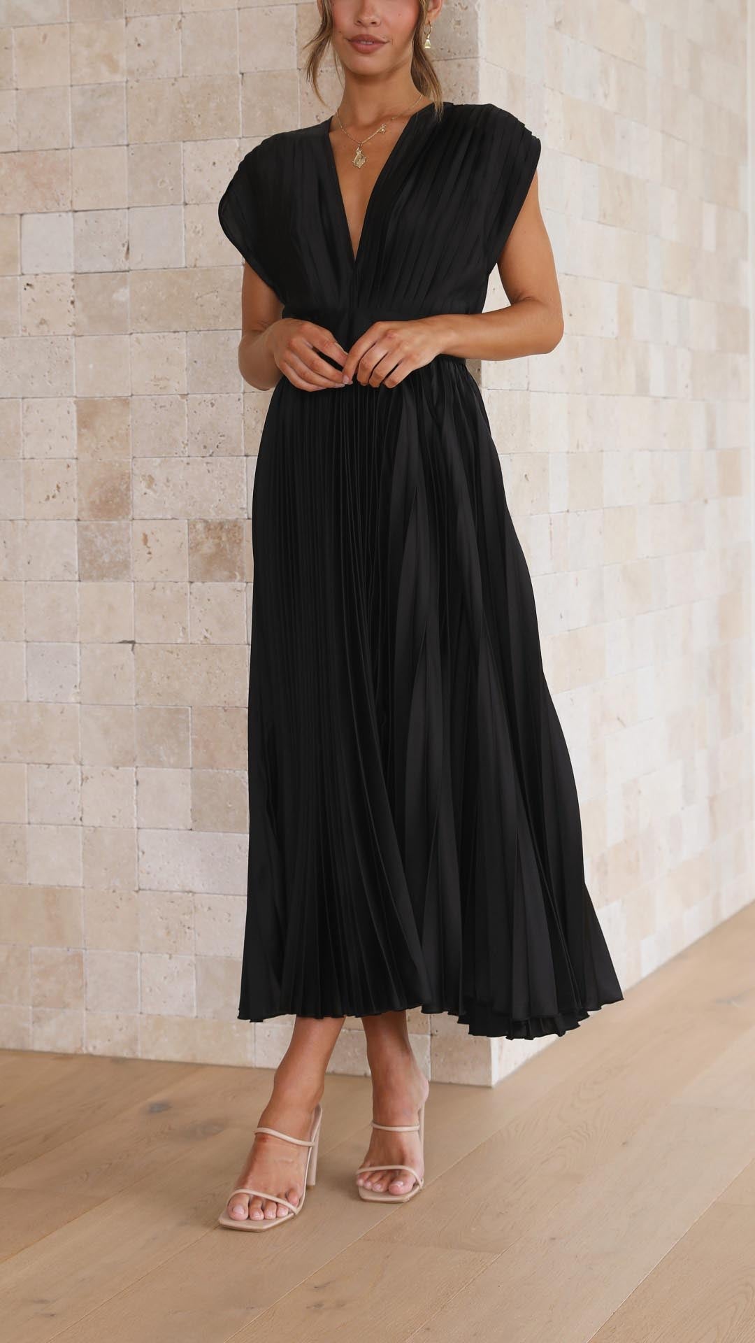 Nilsa | Elegant plisseret kjole
