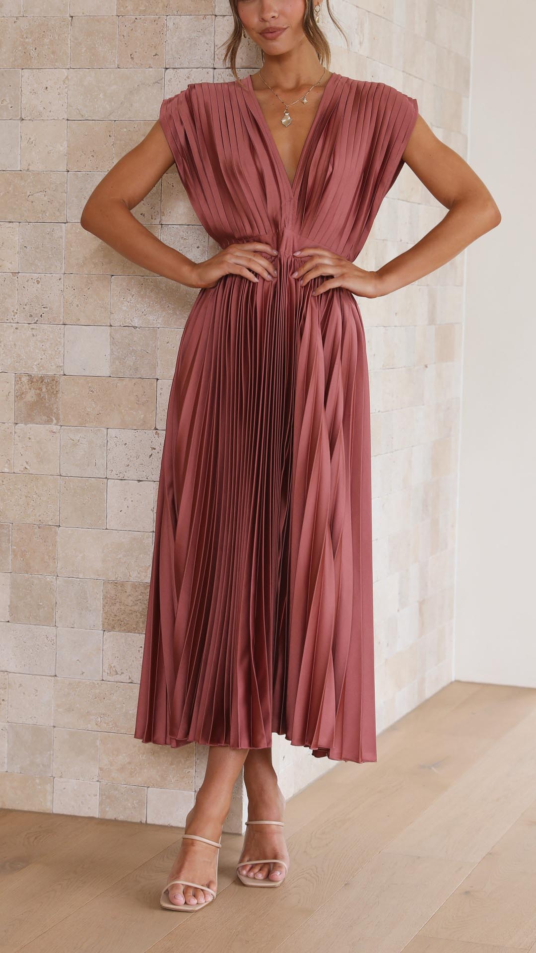 Nilsa | Elegant plisseret kjole