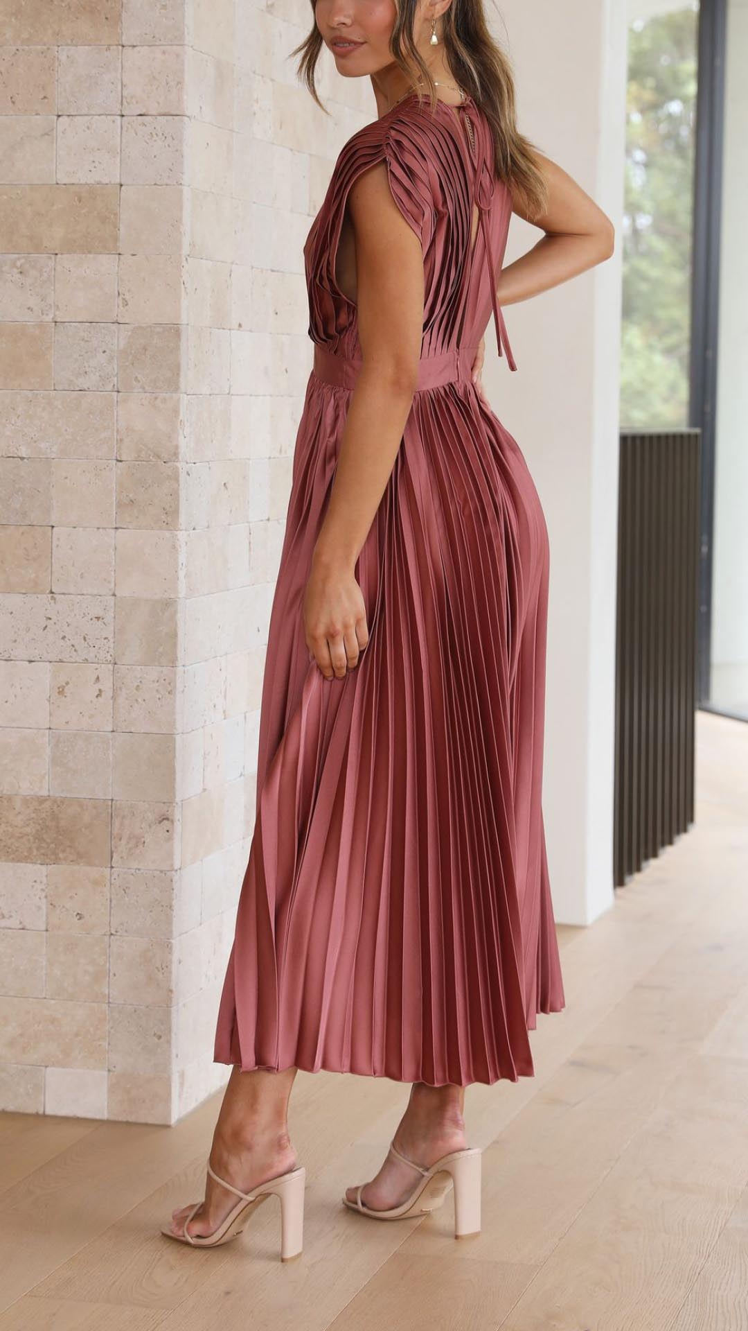 Nilsa | Elegant plisseret kjole
