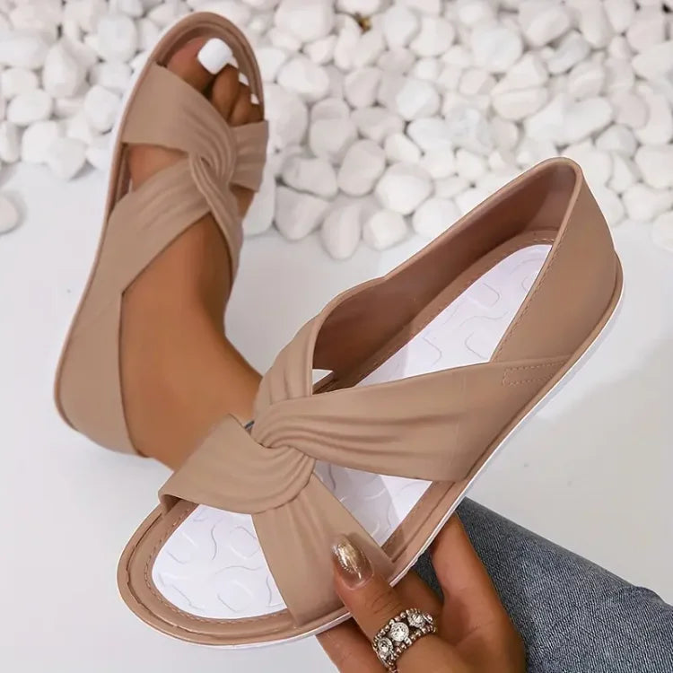 Katherine | Comfortable orthopedic slip-on sandals for women with bow