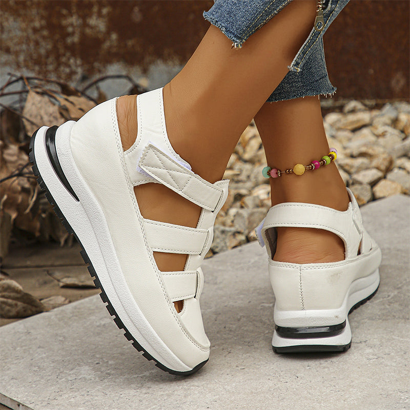 Mia | Orthopedic women’s sandals with Velcro and closed toes