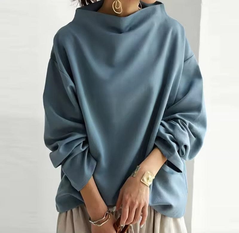 ARIA - SOFT KNIT HIGH NECK TOP