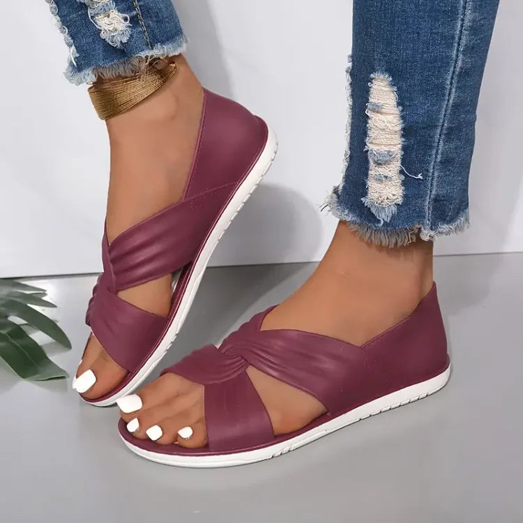 Katherine | Comfortable orthopedic slip-on sandals for women with bow