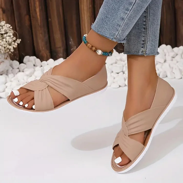Katherine | Comfortable orthopedic slip-on sandals for women with bow
