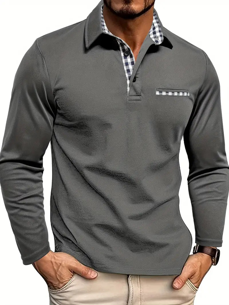 Bruce | Premium Long-Sleeve Polo