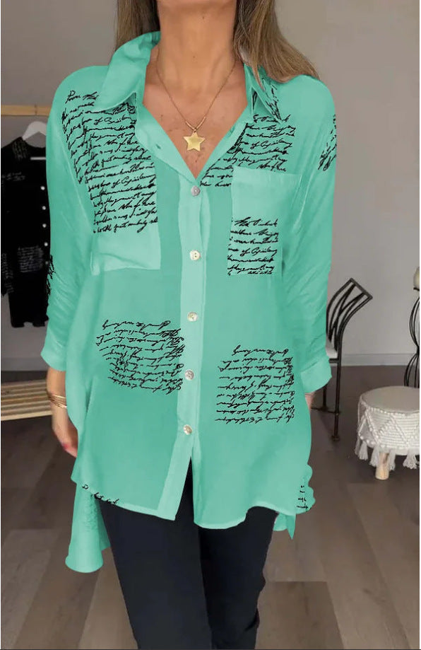 Kareena | ny mode løs og sexet middagsjakke skjorte
