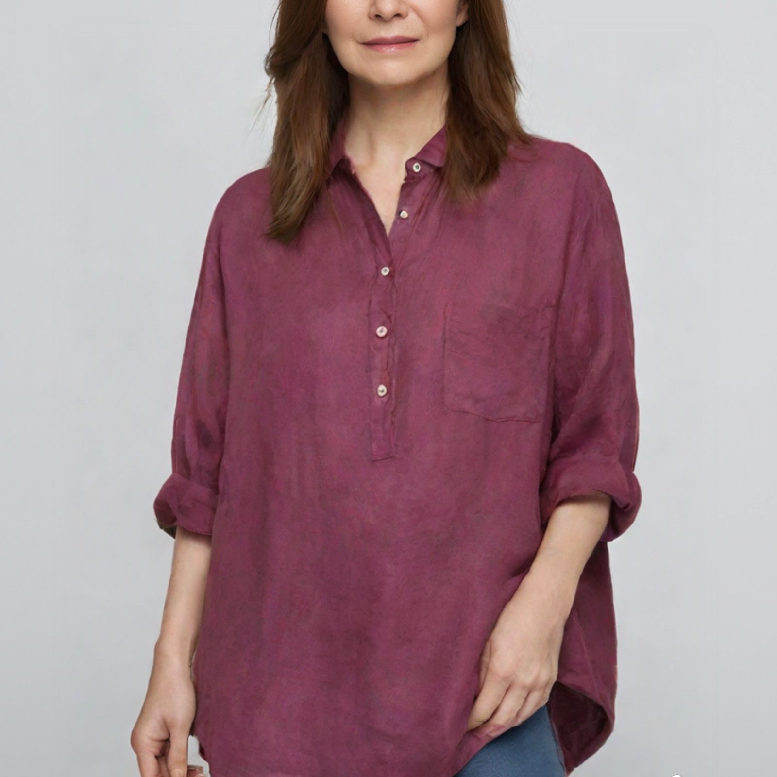 Marigold | Luxury shirt with chest pocket