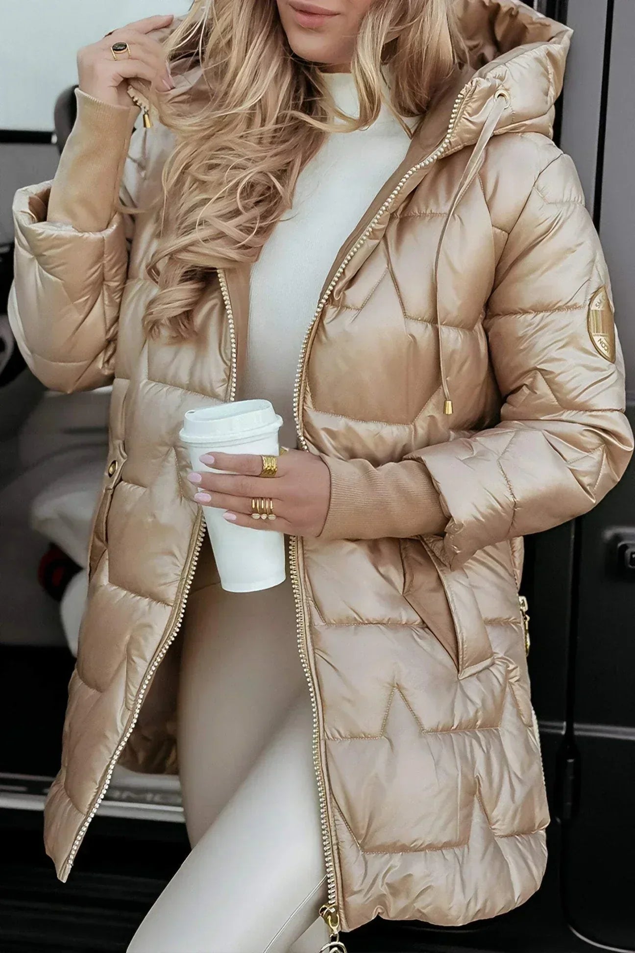 Lana | Long quilted jacket