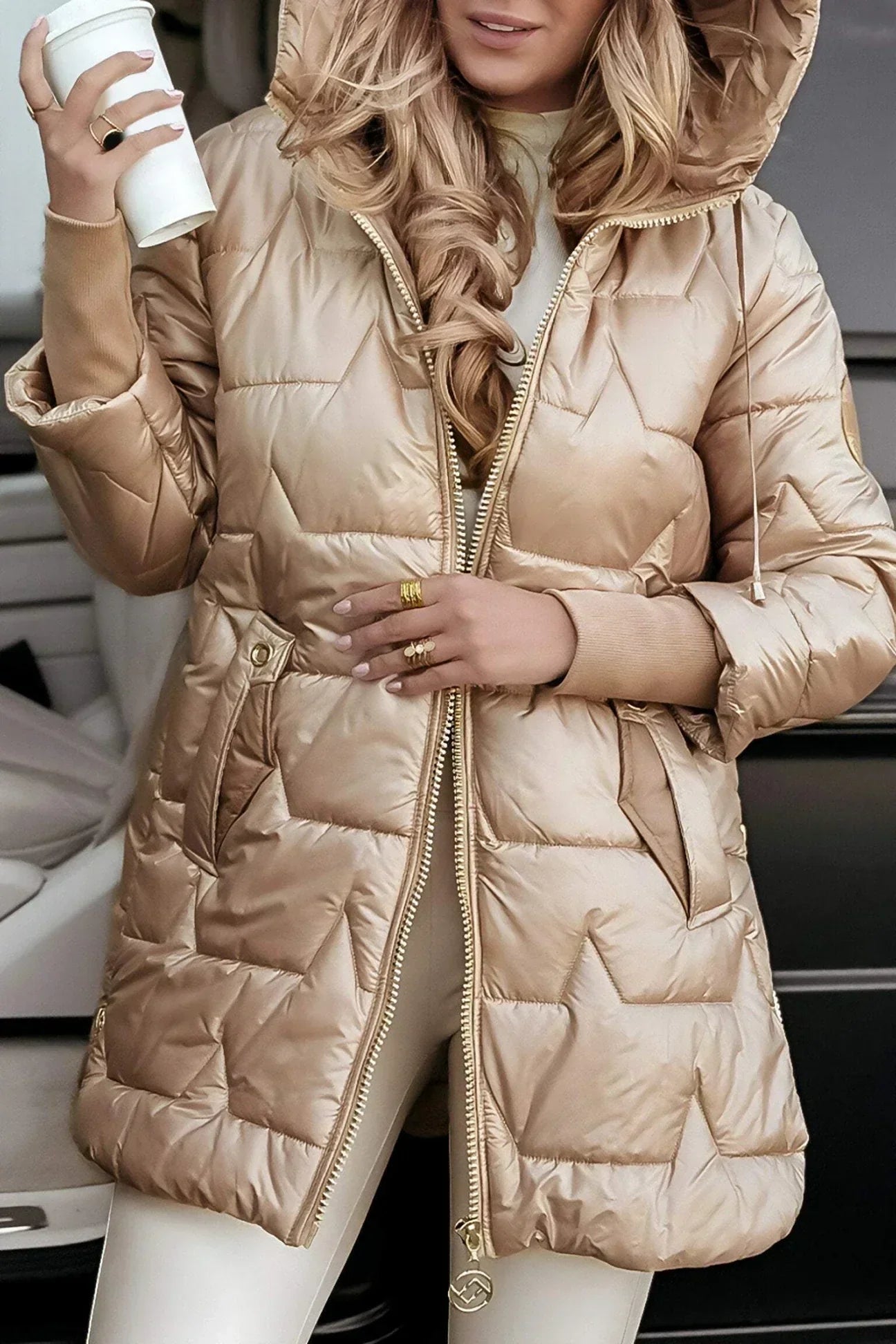 Lana | Long quilted jacket