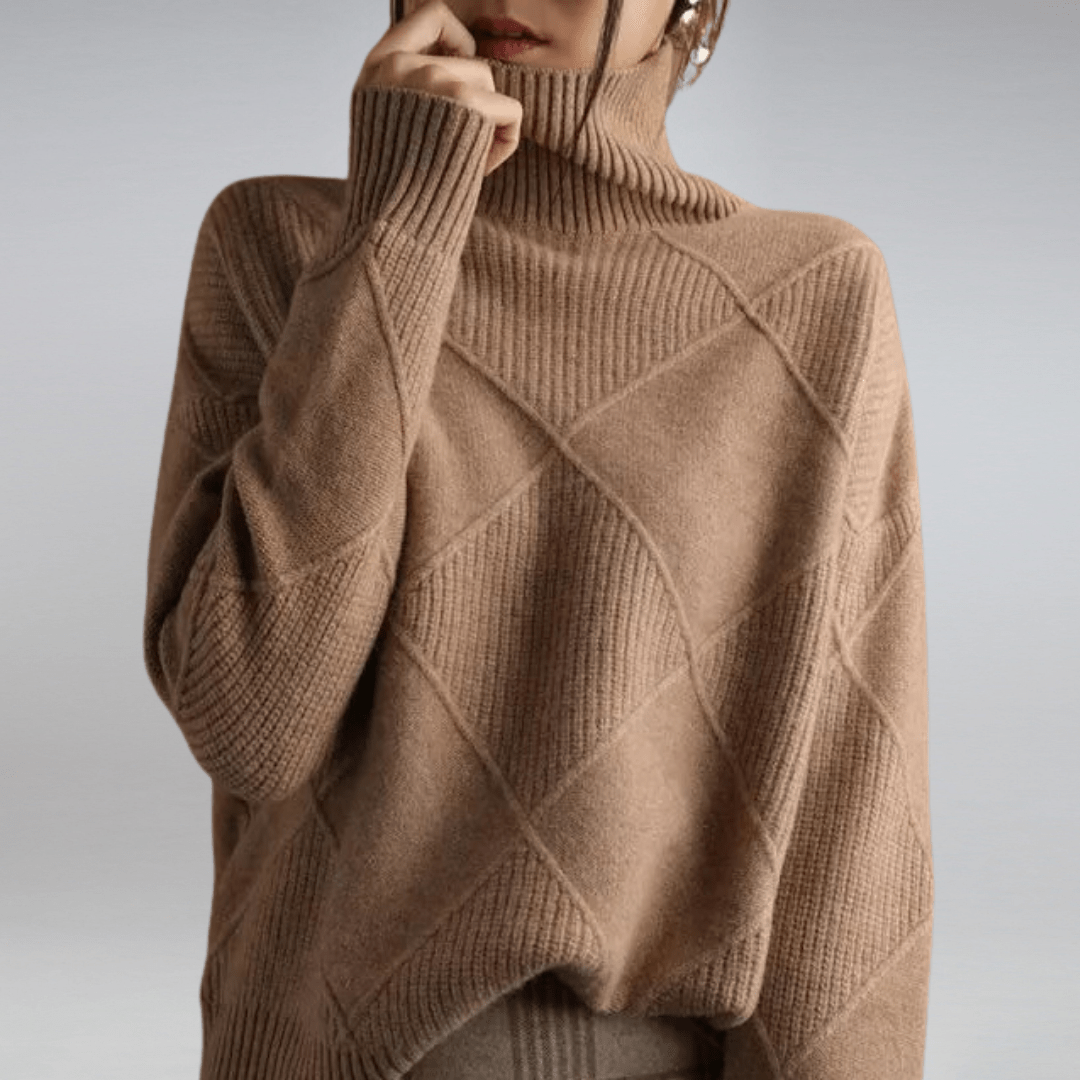 ISABELLE – ELEGANT TURTLENECK SWEATER FOR DAILY STYLE