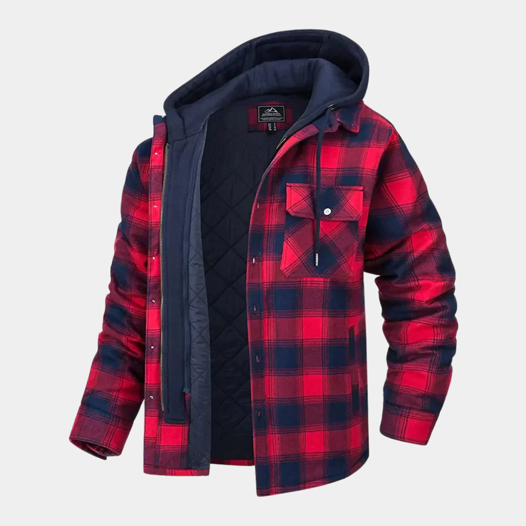Florian | Plaid Hooded Jacket