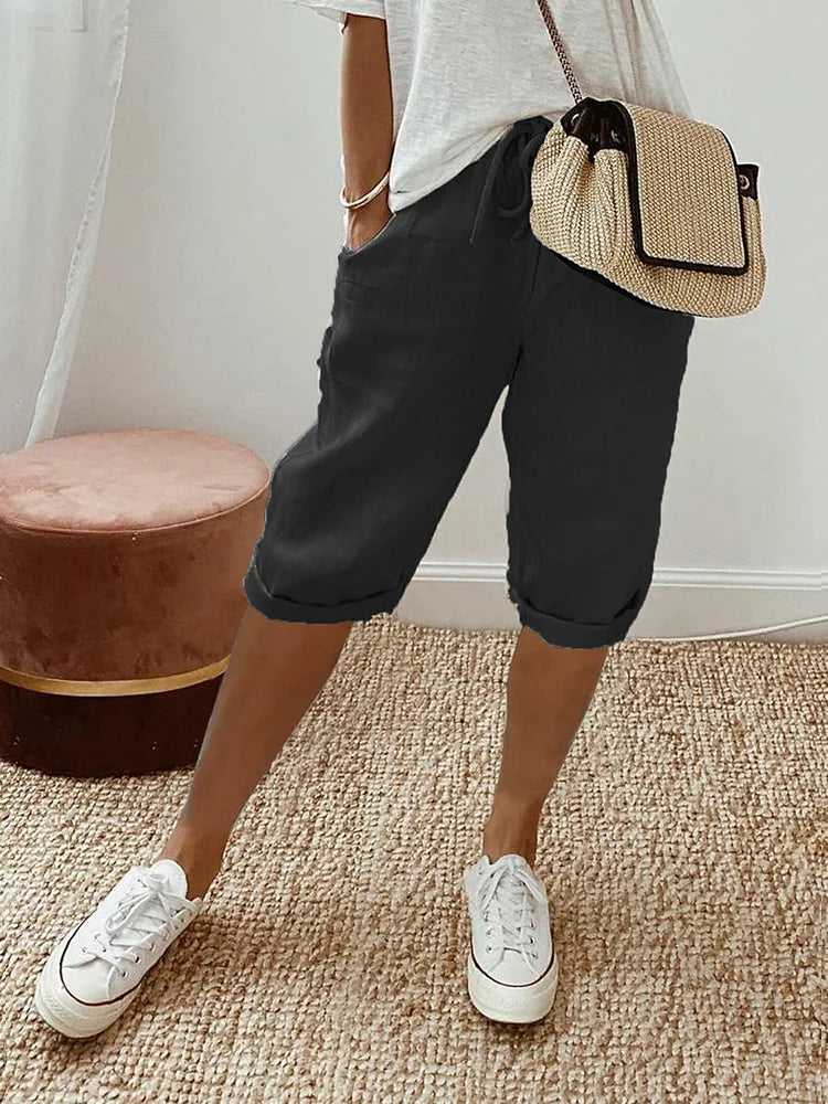 Signa | Behagelige shorts med oprullet kant