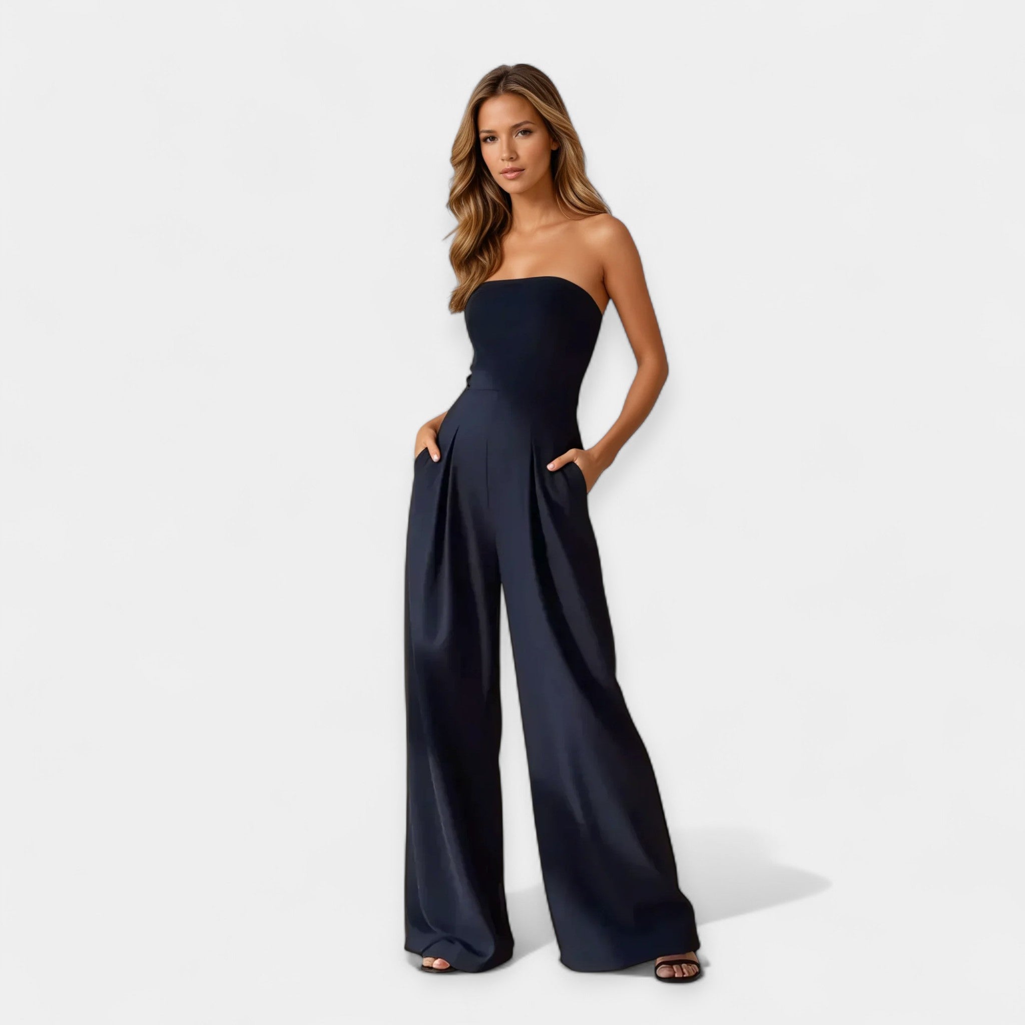 Strapless Bustier Jumpsuit