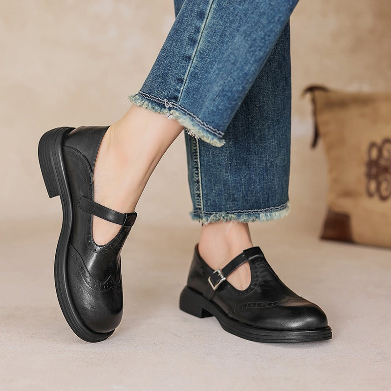 Lana | Elegant Leather Mary Janes