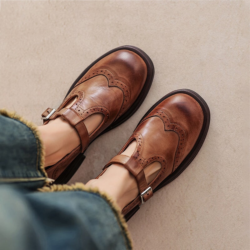 Lana | Elegant Leather Mary Janes