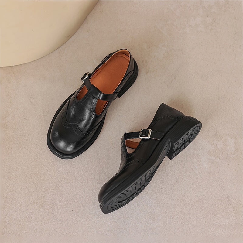 Lana | Elegant Leather Mary Janes