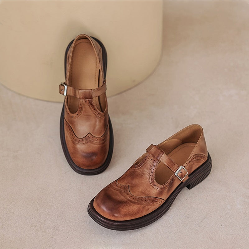 Mattea | Elegant mary janes made of leather