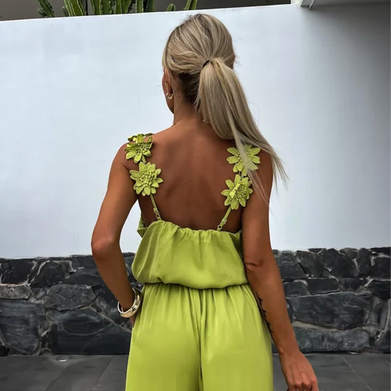 Fie | ærmeløs jumpsuit til kvinder med brede ben
