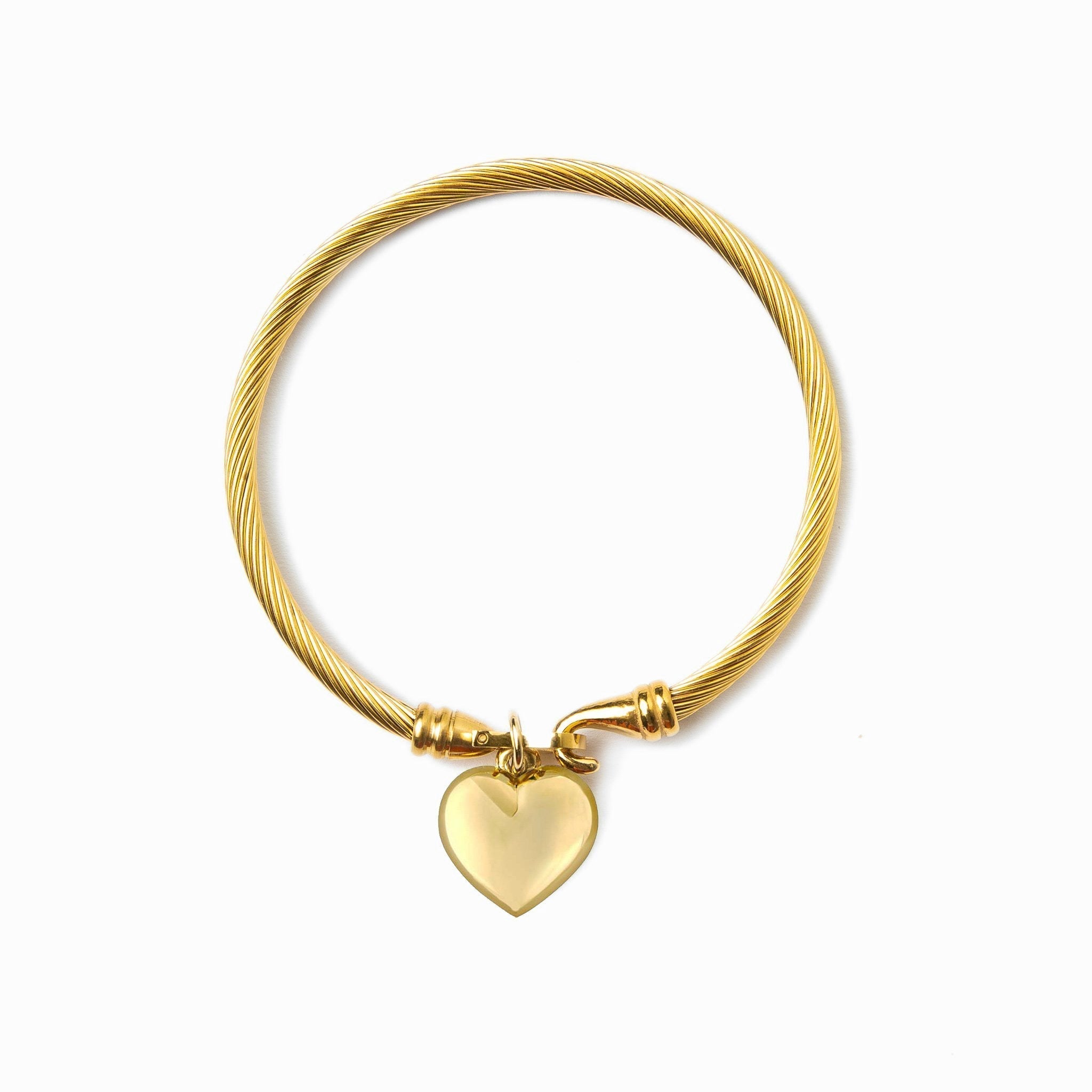 Heart-Shaped Gold Bracelet