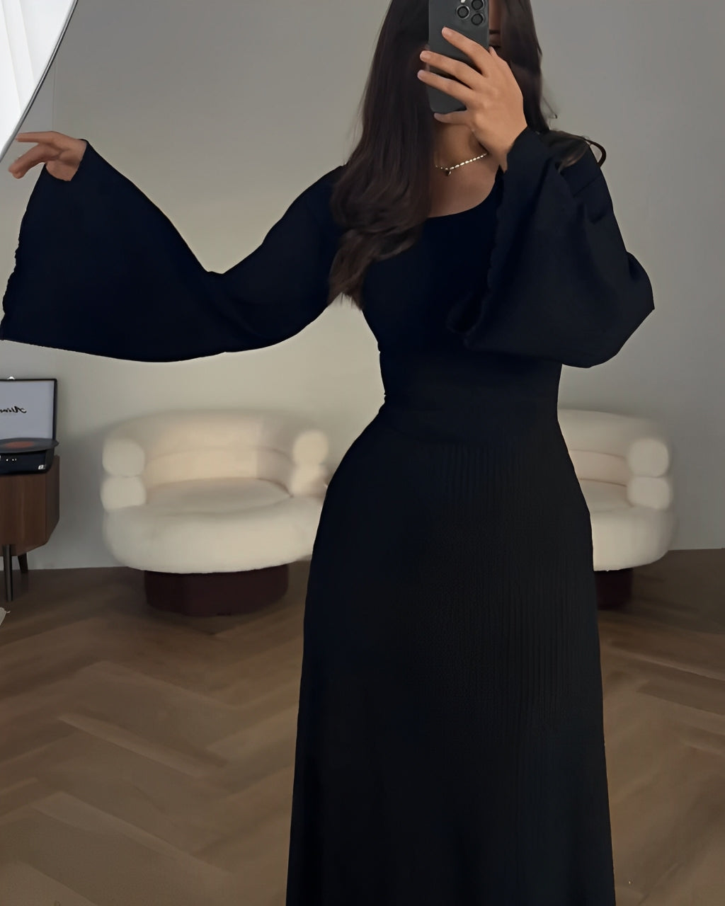 Nilsa | Elegant strikket maxikjole