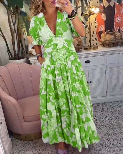 Clara | Luxury floral spring dress