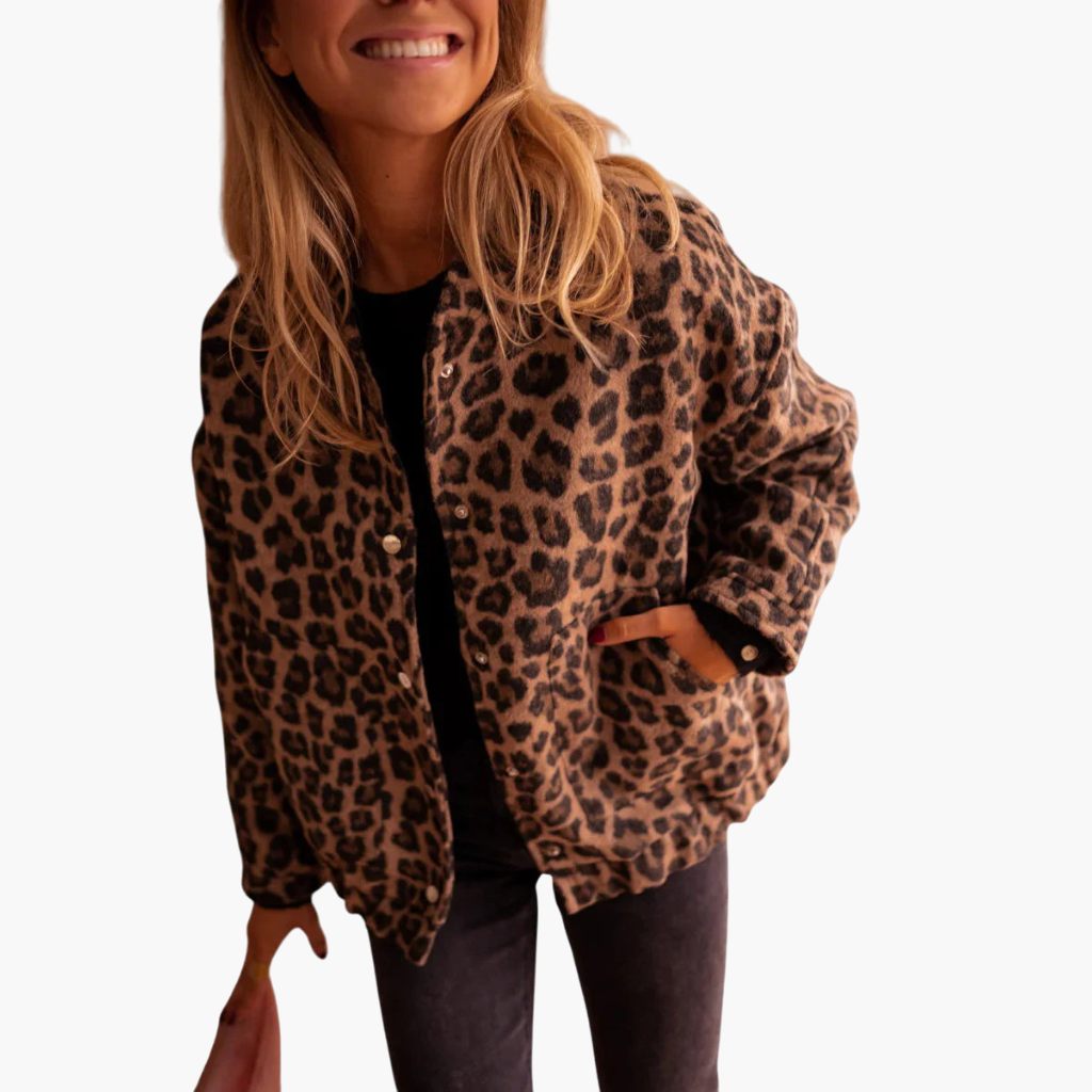 Elodie | Stylish Leopard Print Jacket