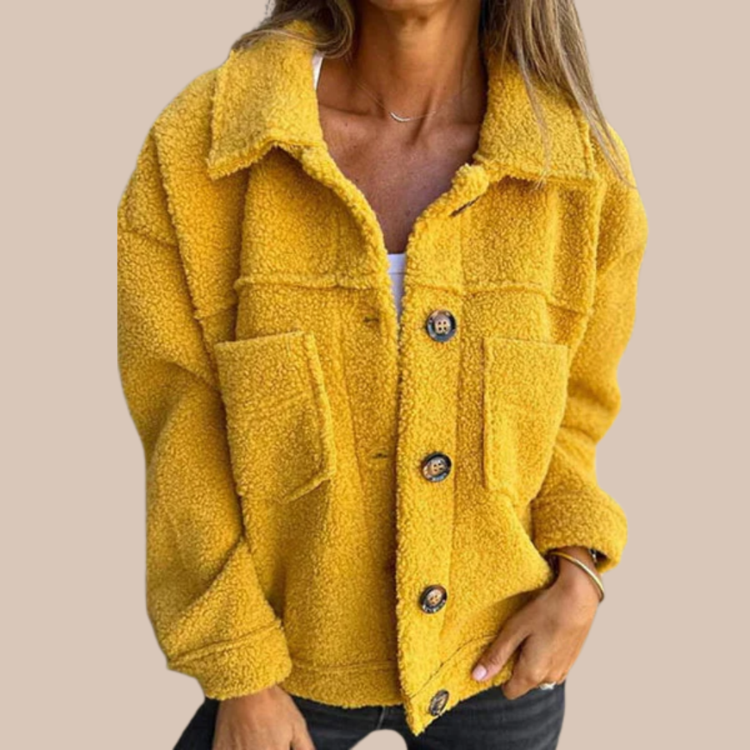 Grace | Short Wool Jacket with Buttons