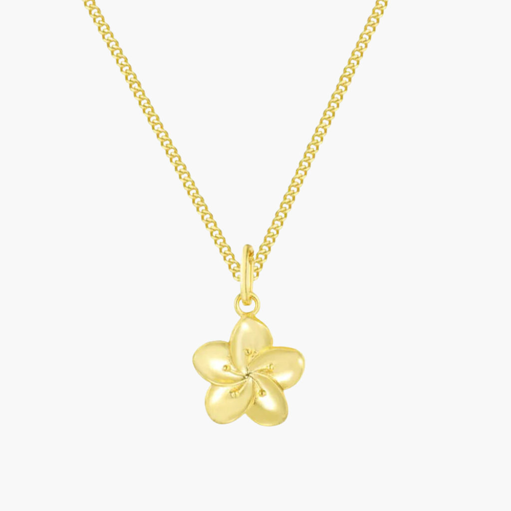 Hibiscus Flower Pendant Necklace