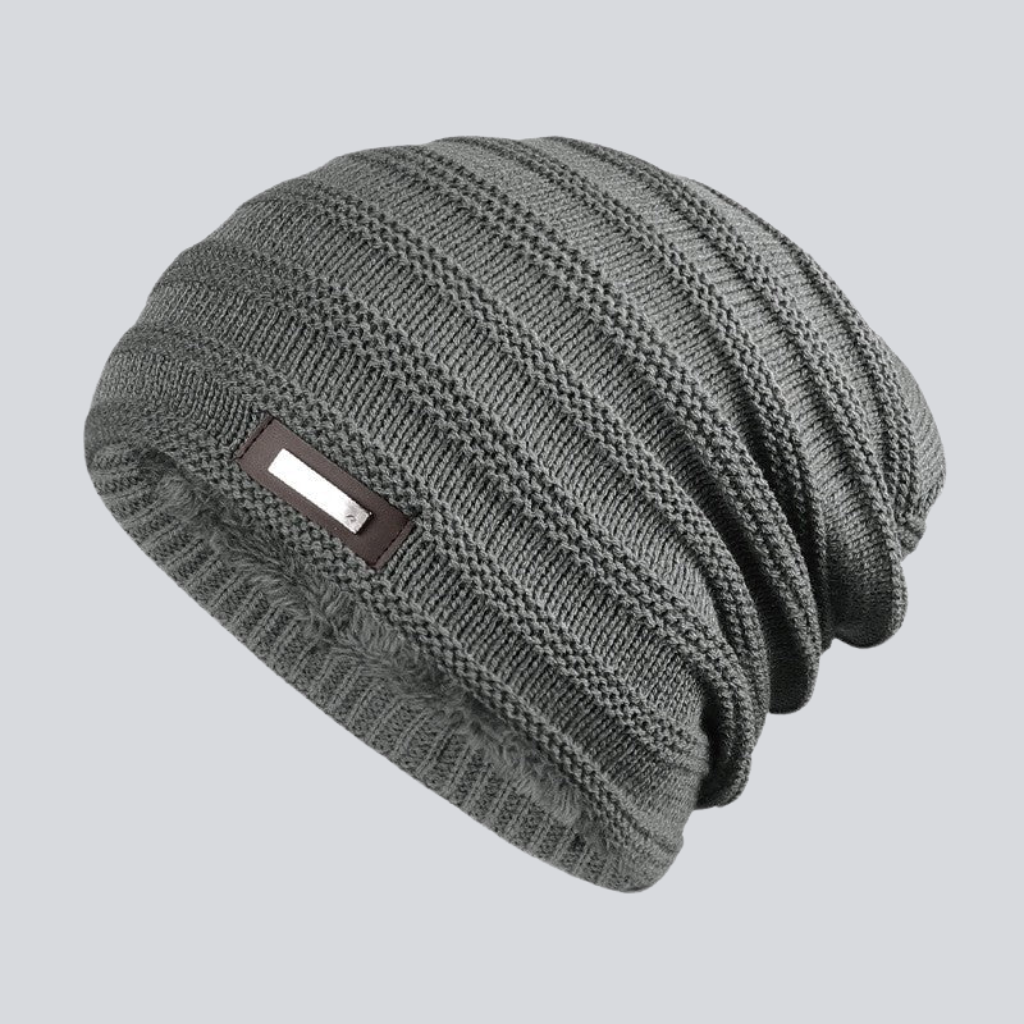 Dan | Modern knit beanie (Gray)