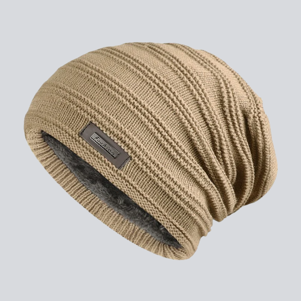 Mark | Modern knit beanie (Khaki)