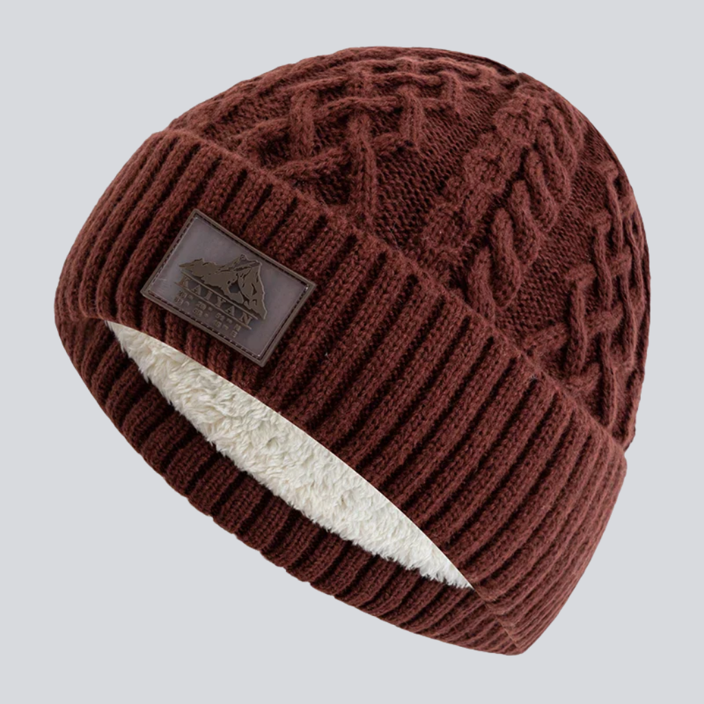 Samuel | Alpine knit beanie (Red)