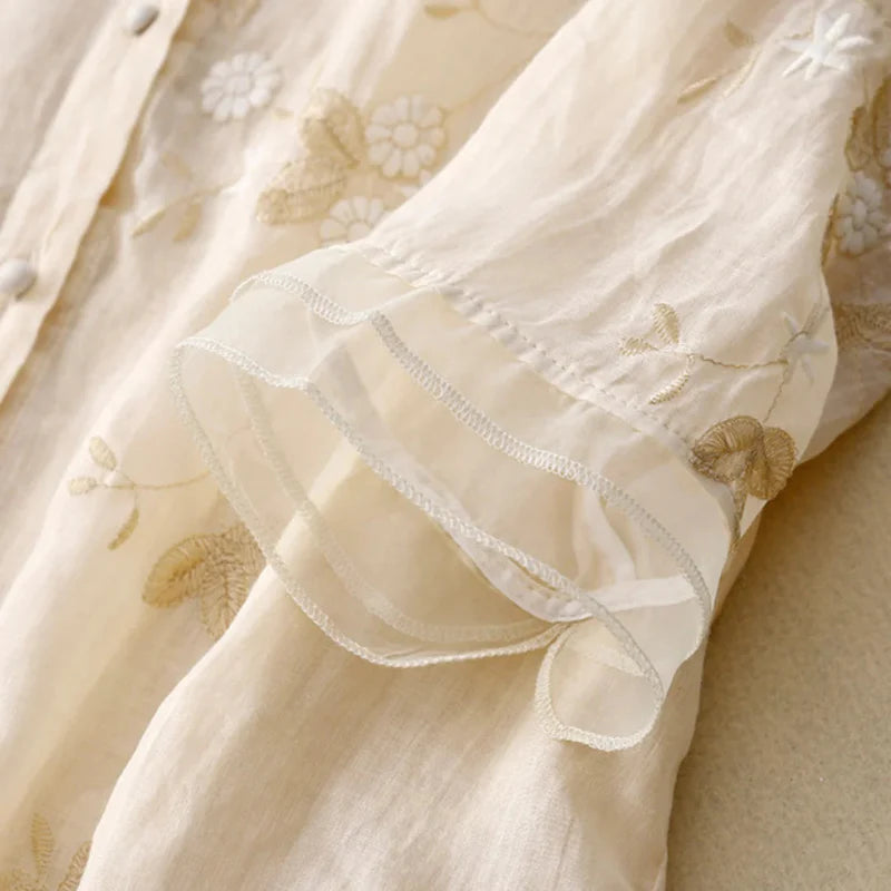 Imogen | Luxurious embroidered blouse