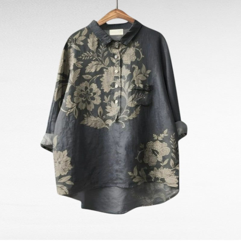 Stine | Klassisk blomstret bluse