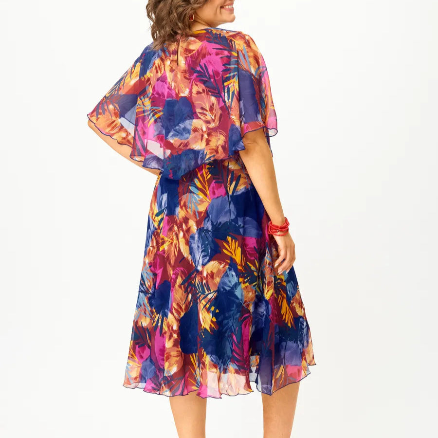 Sophia | Plus size chiffon dress, comfortable and airy, perfect for summer