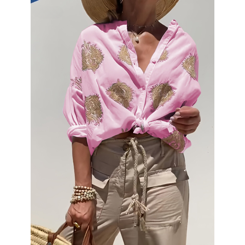 Simone | Ibiza-stil Chic Bluse
