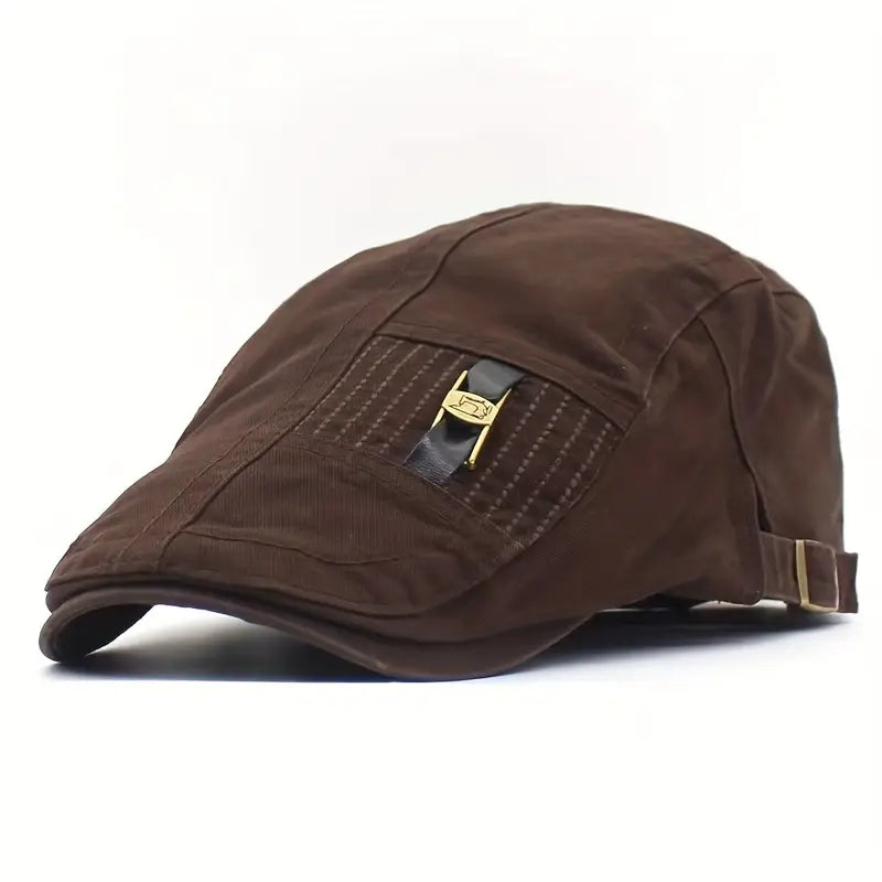 William | Adjustable cotton flat cap